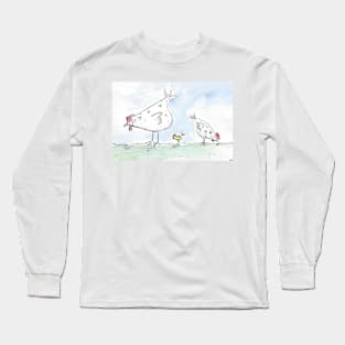 White chickens Long Sleeve T-Shirt